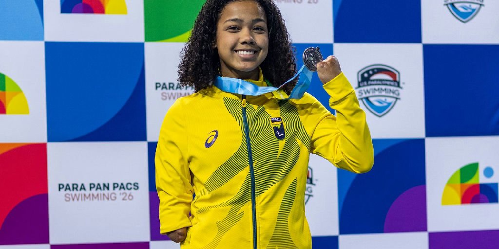 Alessandra Oliveira bate recorde mundial dos 100m peito no Parapan-pacífico nos EUA
