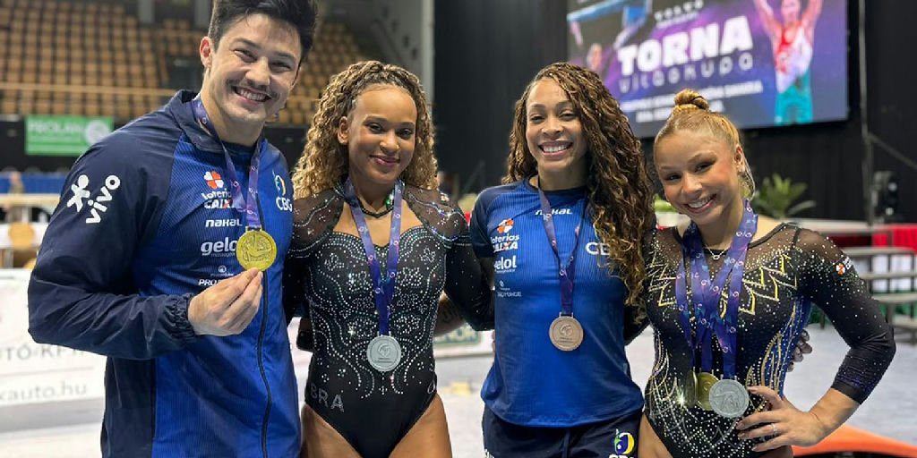 Ginástica brasileira brilha na Hungria e encerra Copa do Mundo com seis pódios