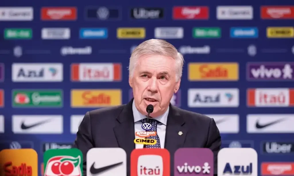 Carlo Ancelotti chama 26 atletas da seleção brasileira para amistosos com Japão e Singapura