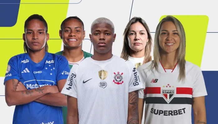 Cinco atacantes do futebol feminino disputam o troféu do Prêmio TV Brasil Petrobras para Elas