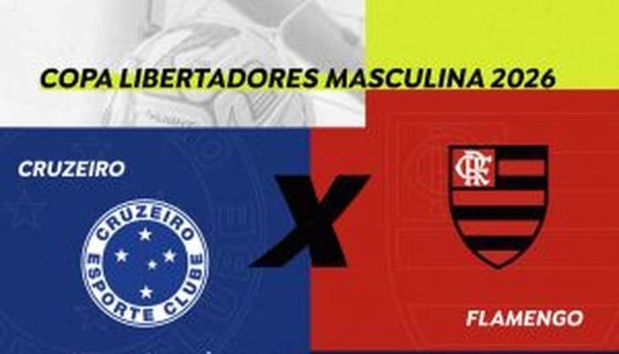 Cruzeiro e Flamengo abrem mata-mata da Libertadores 2026 com transmissão da Rádio Nacional