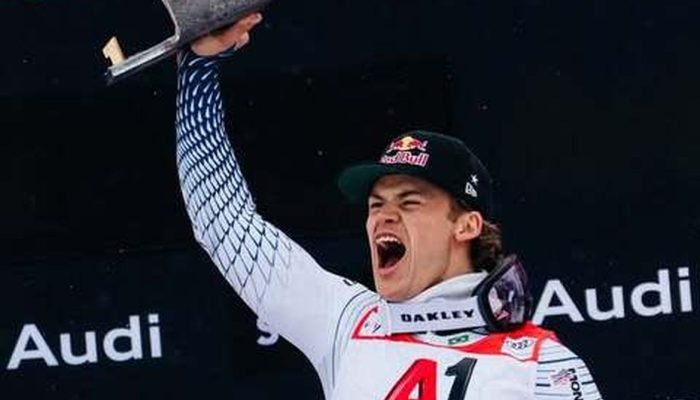 Lucas Pinheiro brilha na Áustria e conquista ouro na abertura do esqui alpino