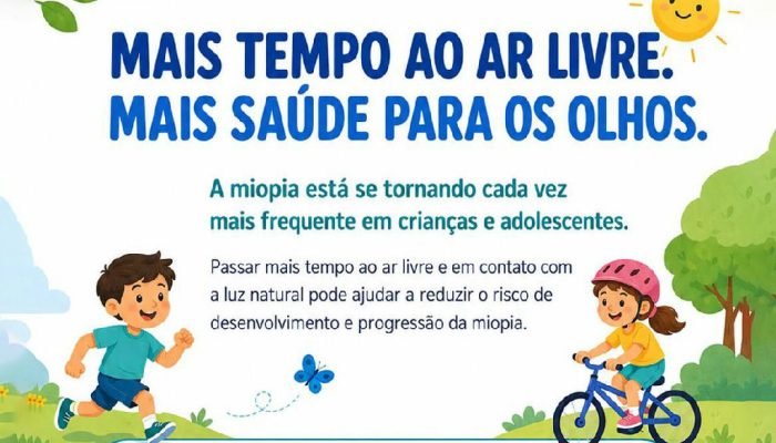 Miopia infantil: oftalmologistas alertam sobre telas e a importância do tempo ao ar livre