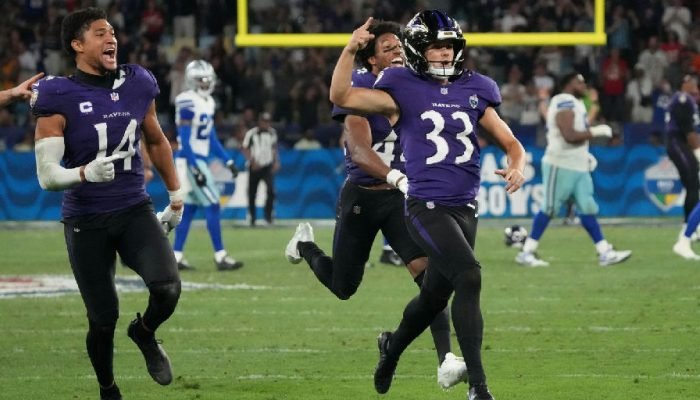 Ravens superam Cowboys em jogo histórico da NFL no Rio com chute decisivo